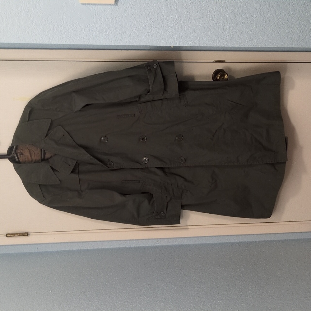 RARE Vintage Ceiling Zero/ Military/Double Breasted Trench Coat Sz 38 R